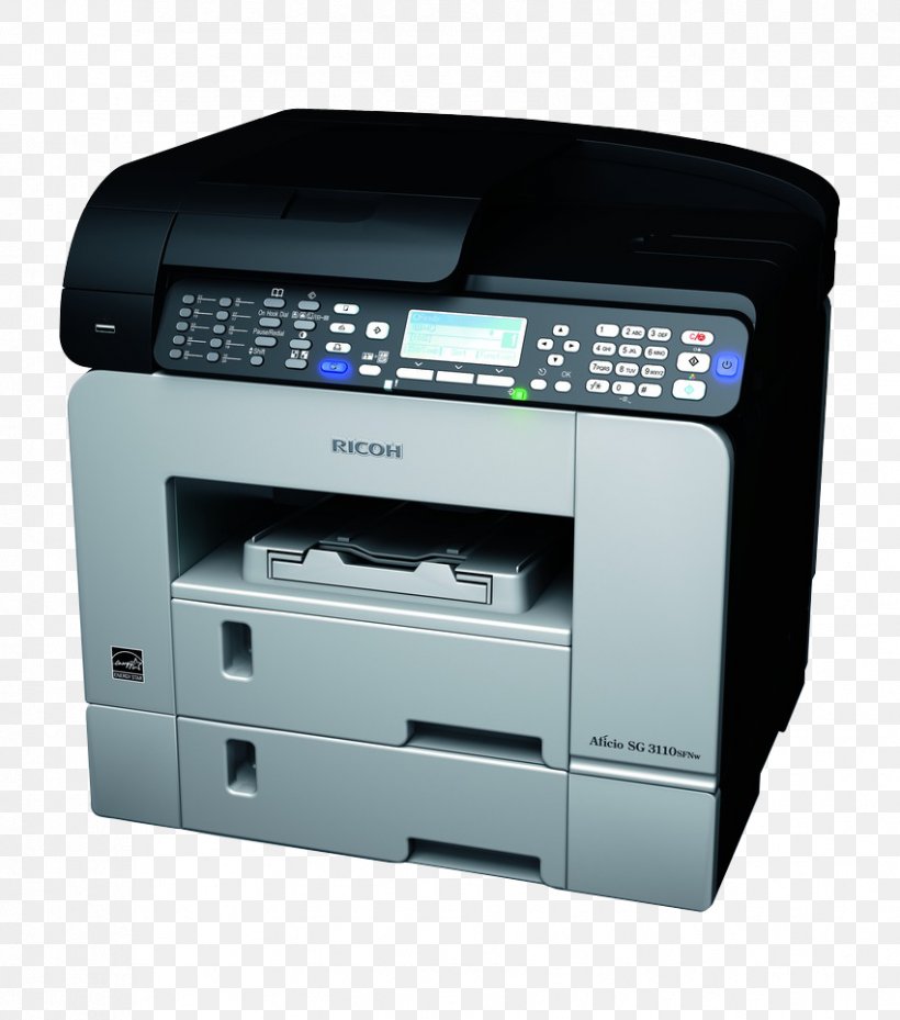 Laser Printing Inkjet Printing Ricoh Multi-function Printer, PNG, 851x965px, Laser Printing, Duplex Printing, Electronic Device, Electronic Instrument, Fax Download Free