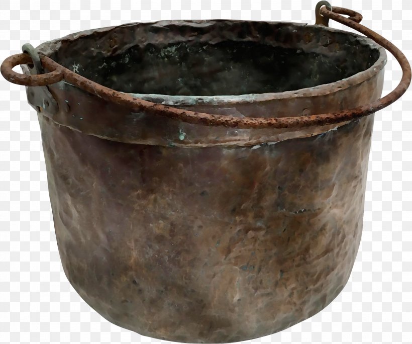 Metal Iron Bucket Copper Antique, PNG, 2734x2283px, Watercolor, Antique, Bucket, Cookware And Bakeware, Copper Download Free