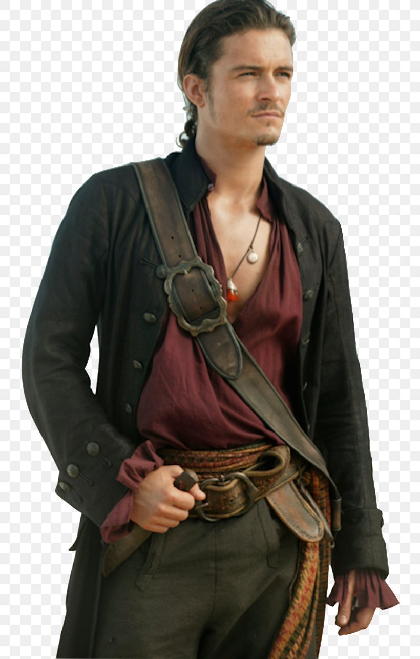Orlando Bloom Jack Sparrow Will Turner Hector Barbossa Pirates Of The Caribbean: Dead Men Tell No Tales, PNG, 742x1286px, Orlando Bloom, Bag, Fashion, Film, Geoffrey Rush Download Free
