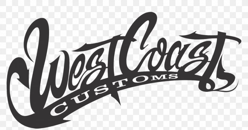 West Coast Of The United States Car West Coast Customs Logo, PNG, 1200x630px, West Coast Of The United States, Art, Black And White, Brand, Calligraphy Download Free