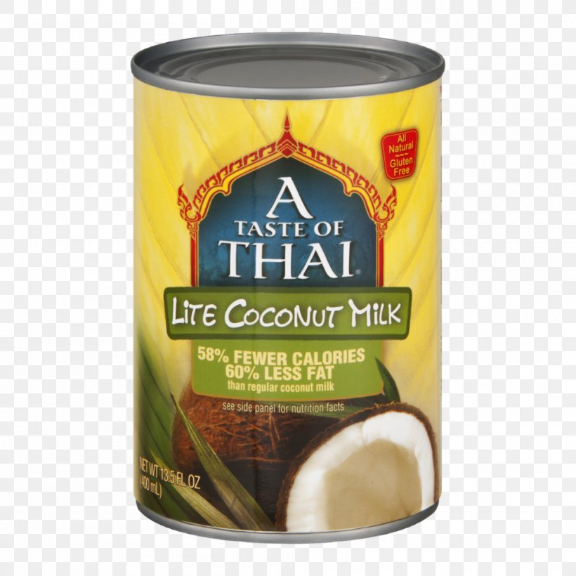 A Taste Of Thai Coconut Milk Lite Thai Cuisine Green Curry, PNG, 1000x1000px, Coconut Milk, Coconut, Coconut Cream, Commodity, Curry Download Free