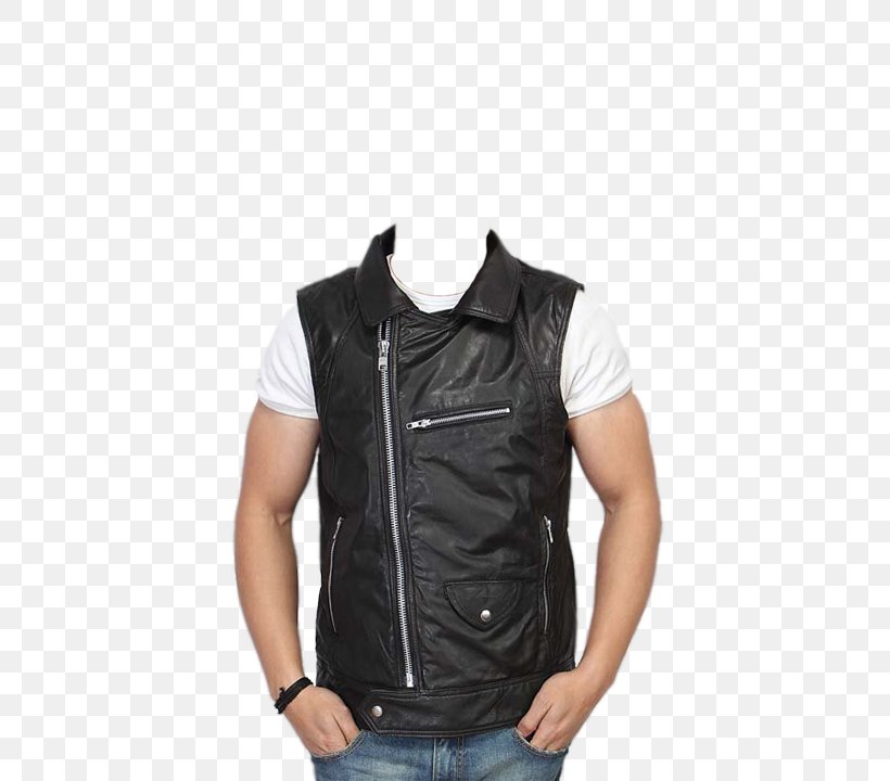 Leather Jacket T-shirt Suit Gilets, PNG, 480x720px, Leather Jacket, Android, Black, Computer Software, Gilets Download Free