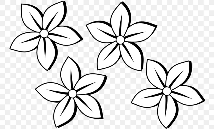 Clip Art Flower Drawing Black, PNG, 751x494px, Flower, Art, Black, Blackandwhite, Botany Download Free
