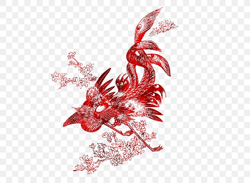 Fenghuang Bird Chinese Dragon, PNG, 600x600px, China, Chicken, Chinese Dragon, Drawing, Fenghuang Download Free