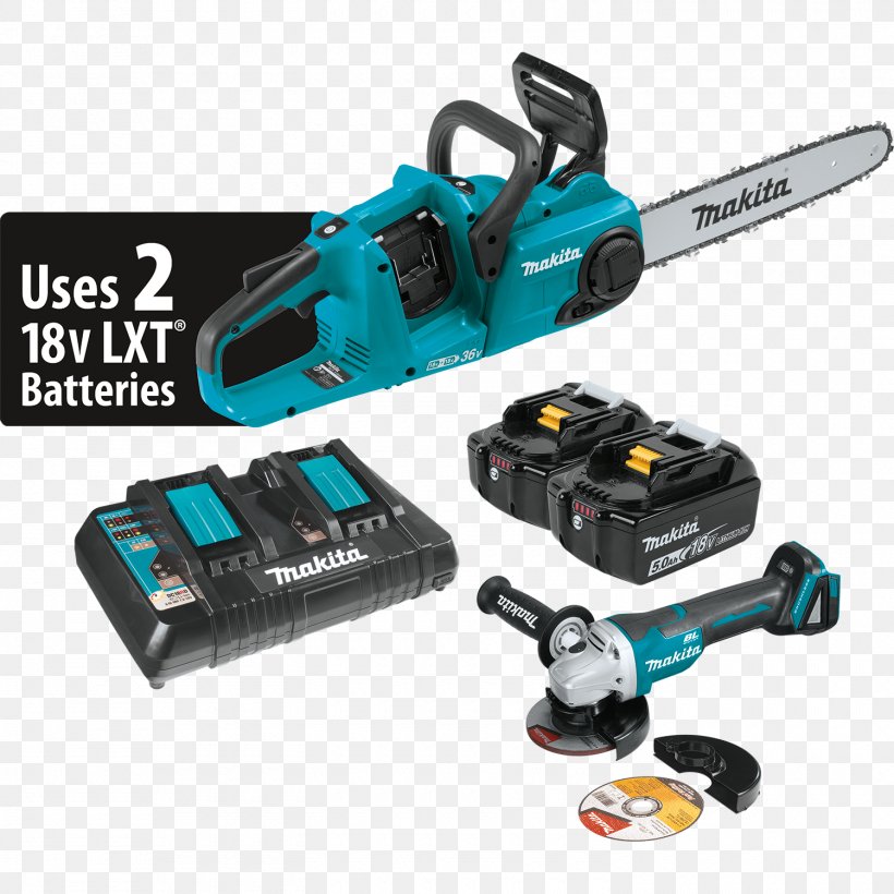 Makita 18V X2 LXT Brushless Cordless Cut-Off/Angle Grinder Kit XAG Chainsaw Makita 18V X2 LXT Brushless Cordless Cut-Off/Angle Grinder Kit XAG, PNG, 1500x1500px, Makita, Angle Grinder, Brushless Dc Electric Motor, Chain, Chainsaw Download Free