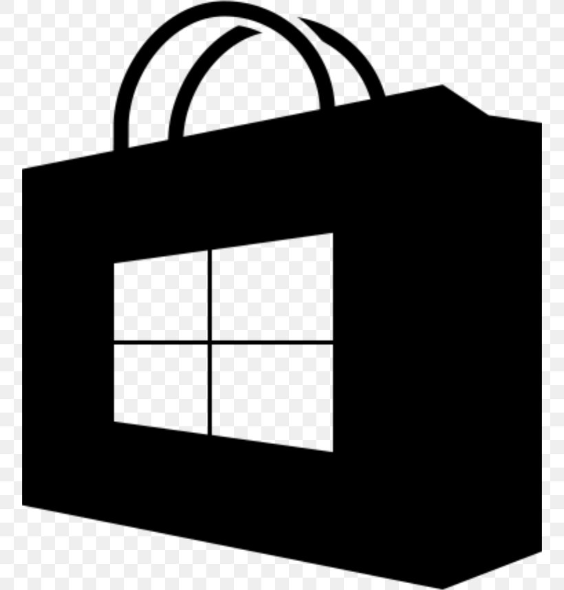 Microsoft Store Windows Phone Store Windows 10, PNG, 756x858px, Microsoft Store, Android, Area, Black, Black And White Download Free