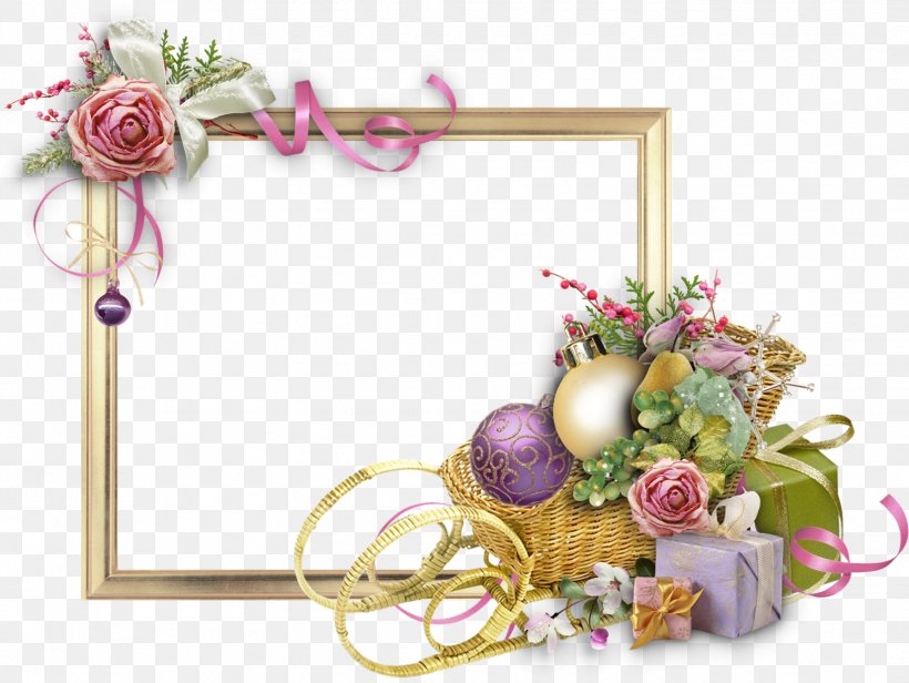 Picture Frames Flower New Year Floral Design, PNG, 1629x1225px, Picture Frames, Artificial Flower, Christmas Ornament, Cut Flowers, Decor Download Free