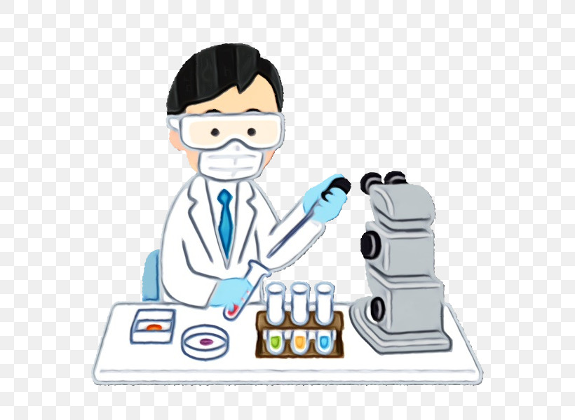 Cartoon Scientist Research, PNG, 584x600px, Watercolor, Cartoon, Paint, Research, Scientist Download Free