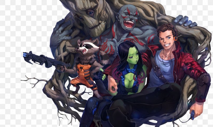 Gamora Star-Lord Drax The Destroyer Rocket Raccoon Groot, PNG, 1024x611px, Gamora, Chris Pratt, Drax The Destroyer, Fiction, Fictional Character Download Free