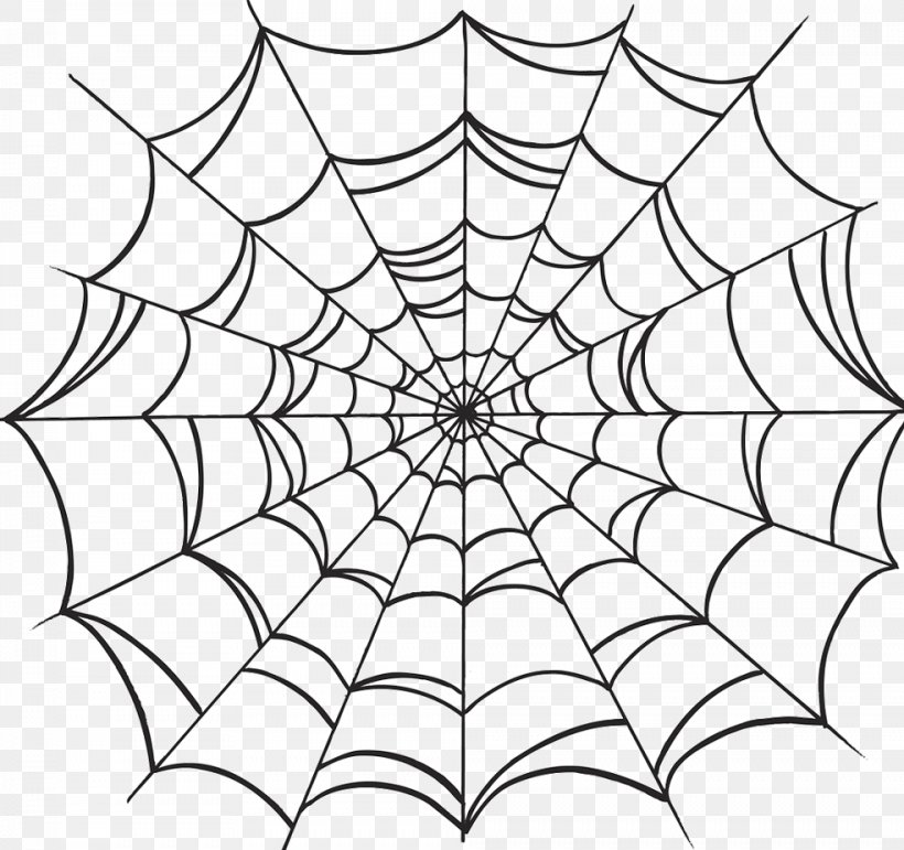 Spider Web Drawing, PNG, 984x926px, Spider, Area, Art, Black And White, Cartoon Download Free