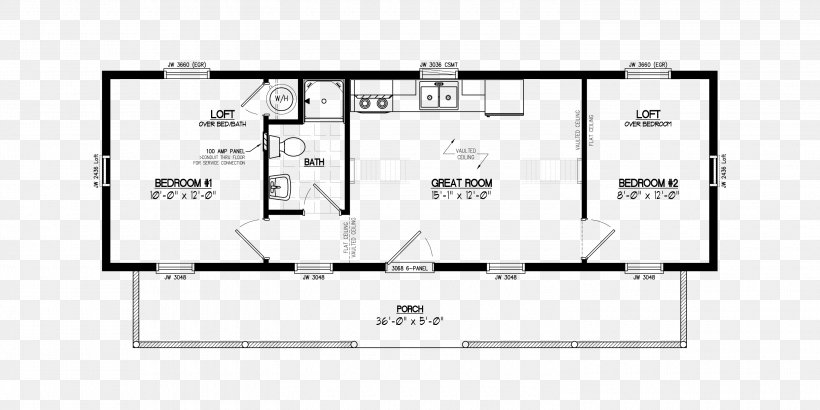 Log Cabin Floor Plan House Cottage Png 3000x1500px Watercolor