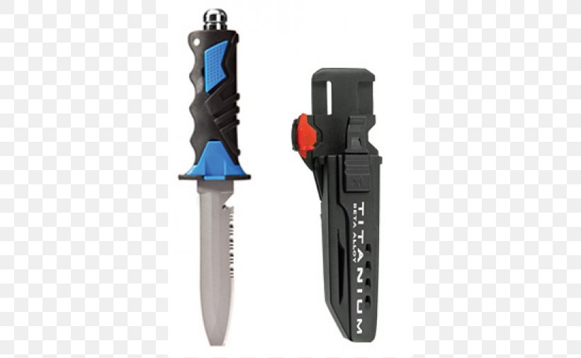 Utility Knives Knife Scuba Diving Titanium Underwater Diving, PNG, 500x505px, Utility Knives, Alloy, Blade, Buoyancy Compensators, Cold Weapon Download Free