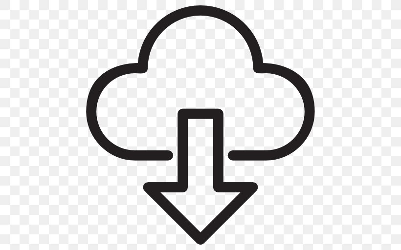 Cloud Storage Cloud Computing Upload Download, PNG, 512x512px, Cloud Storage, Area, Black And White, Body Jewelry, Cloud Computing Download Free