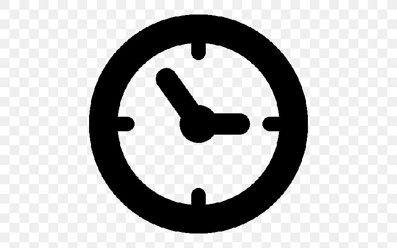 Time Clock Symbol, PNG, 512x512px, Time, Black And White, Clock, Hour, Pictogram Download Free