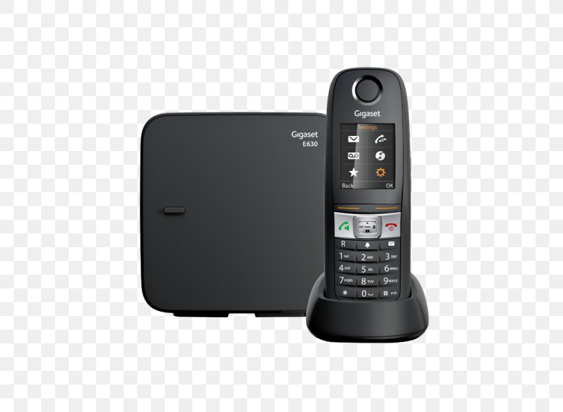 Cordless Telephone Gigaset Communications Digital Enhanced Cordless Telecommunications Gigaset E630A DECT Single, PNG, 600x600px, Cordless Telephone, Answering Machines, Cellular Network, Communication Device, Electronic Device Download Free