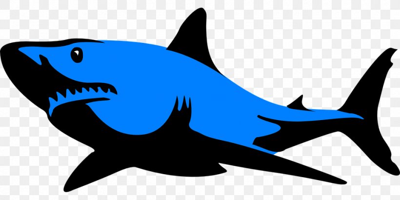 Great White Shark Blue Shark Clip Art, PNG, 960x480px, Shark, Artwork, Blue Shark, Bull Shark, Cartilaginous Fish Download Free