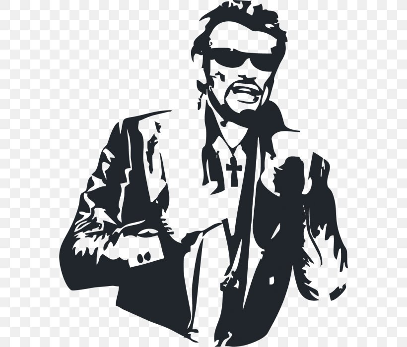 Johnny Hallyday Black And White Sticker France Drawing, PNG, 582x700px, Watercolor, Cartoon, Flower, Frame, Heart Download Free