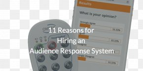 Audience Response System - Audience Response System Computer Hardware PNG
