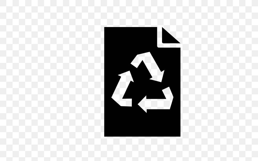Recycling Symbol, PNG, 512x512px, Recycling, Black, Black And White, Brand, Logo Download Free