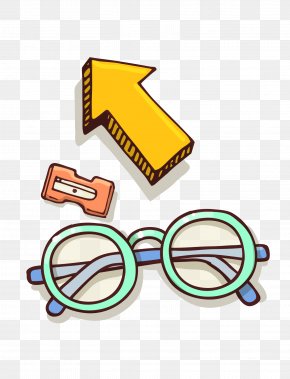 Arrow And Glasses - Pencil Sharpener Glasses PNG