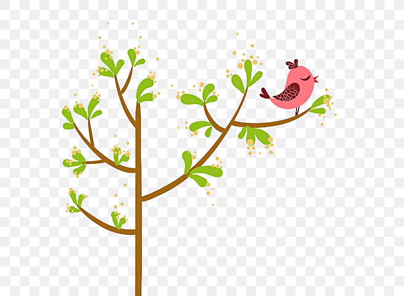 Bird Tree Cartoon Red, PNG, 600x600px, Bird, Area, Art, Border, Branch Download Free