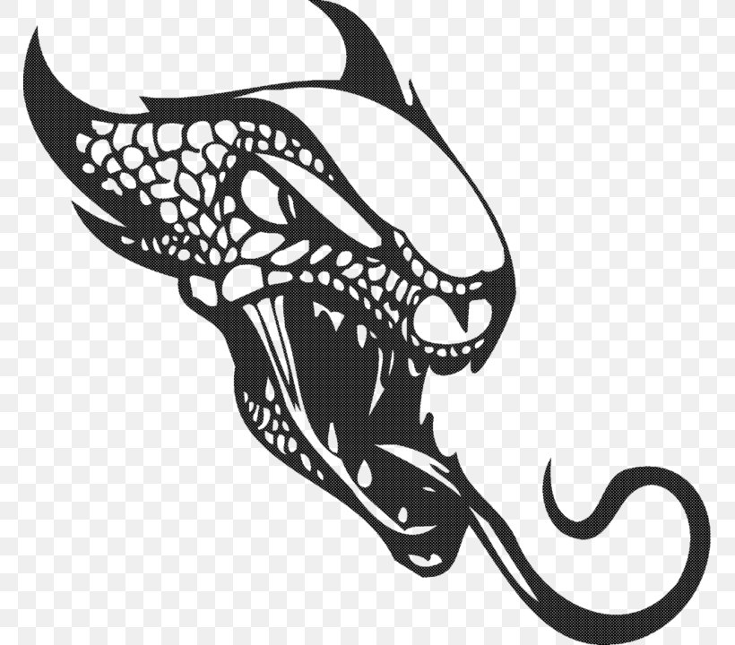 Komodo Dragon Sticker Clip Art, PNG, 768x720px, Komodo Dragon, Art, Artwork, Automotive Design, Black And White Download Free