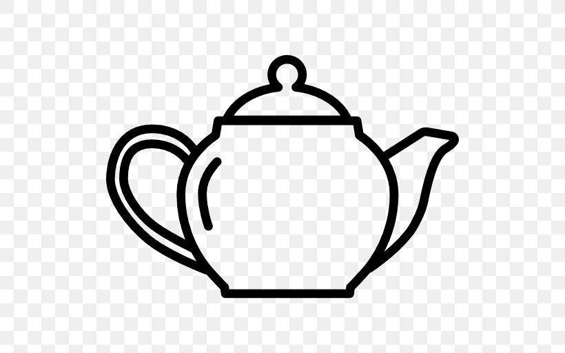 The Teapot Teacup Clip Art, PNG, 512x512px, Tea, Artwork, Black And White, Cookware And Bakeware, Crock Download Free