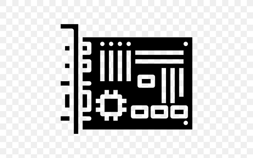 Motherboard Computer Hardware Computer Software, PNG, 512x512px, Motherboard, Area, Black, Black And White, Brand Download Free