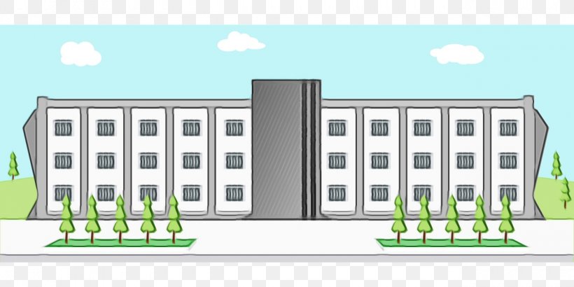 School Building Cartoon, PNG, 1280x640px, Watercolor, Academy, Architecture, Building, City Download Free