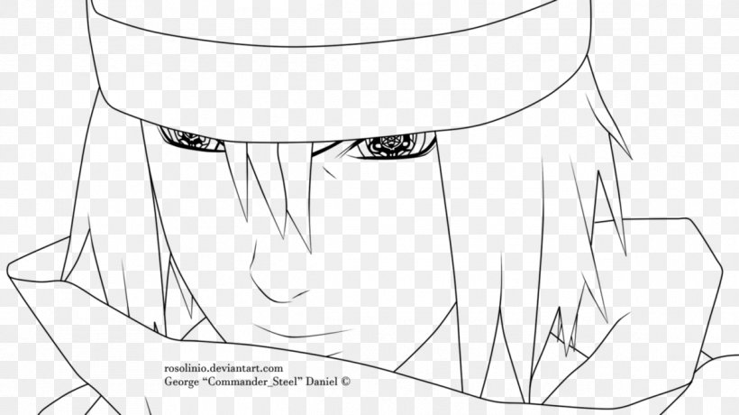 Line Art Sasuke Uchiha Drawing Cartoon Stock Photography, PNG, 1193x670px, Watercolor, Cartoon, Flower, Frame, Heart Download Free