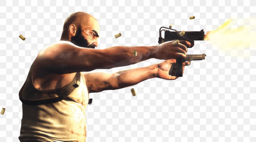 Max Payne 3 Xbox 360 MX Vs. ATV Alive Rockstar Games Presents Table Tennis Tekken Tag Tournament 2, PNG, 1000x557px, Max Payne 3, Arm, Firearm, Game, Gun Download Free