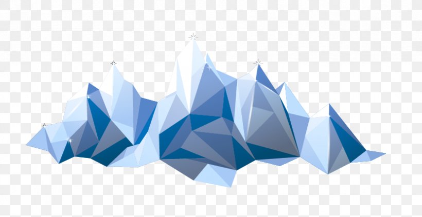 Mountain Range Euclidean Vector Origami, PNG, 832x430px, Mountain, Geometry, Iceberg, Mountain Range, Origami Download Free