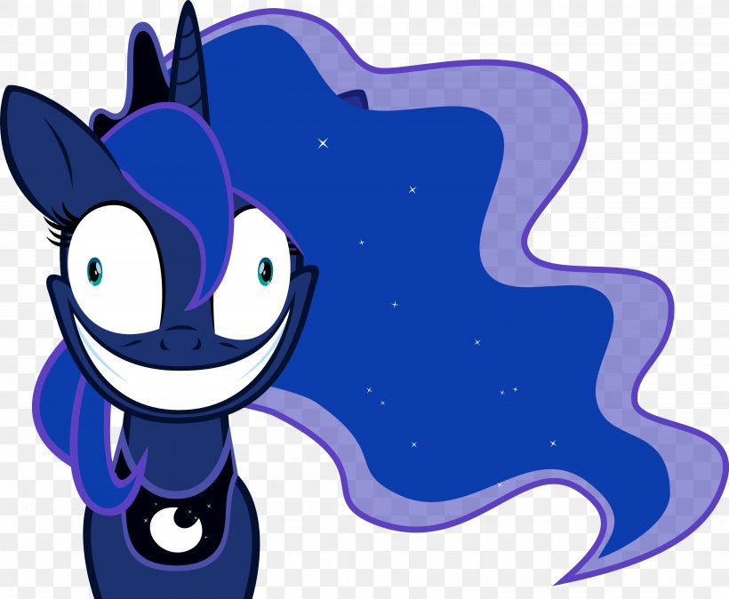 Princess Luna Pony Twilight Sparkle Princess Celestia Fluttershy, PNG, 3645x3000px, Princess Luna, Cartoon, Character, Cobalt Blue, Deviantart Download Free