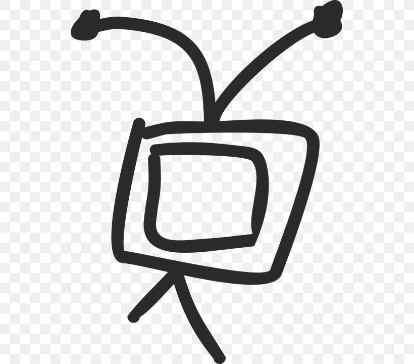 Television Radio Broadcasting Clip Art, PNG, 539x720px, Television, Artwork, Black And White, Chair, Drawing Download Free