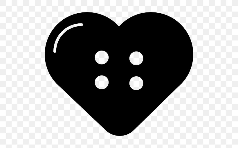 Clothing Button Download, PNG, 512x512px, Clothing, Black And White, Button, Dress, Heart Download Free
