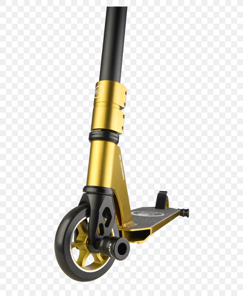 Kick Scooter Freestyle Scootering Wheel Micro Mobility Systems, PNG, 800x1000px, Kick Scooter, Bicycle, Bicycle Handlebars, Freestyle Scootering, Gold Download Free