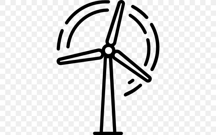 Wind Power Renewable Energy Solar Energy Wind Farm, PNG, 512x512px, Wind Power, Black And White, Drawing, Energy, Energy Storage Download Free