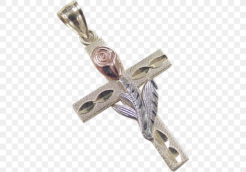 Crucifix Charms & Pendants Silver, PNG, 575x575px, Crucifix, Charms Pendants, Cross, Jewellery, Metal Download Free