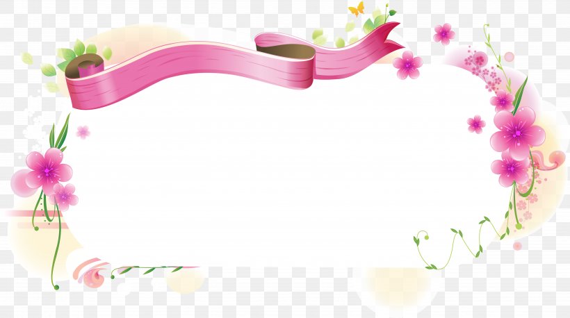 Ribbon Flower, PNG, 5668x3167px, Ribbon, Blossom, Color, Flora, Floral Design Download Free