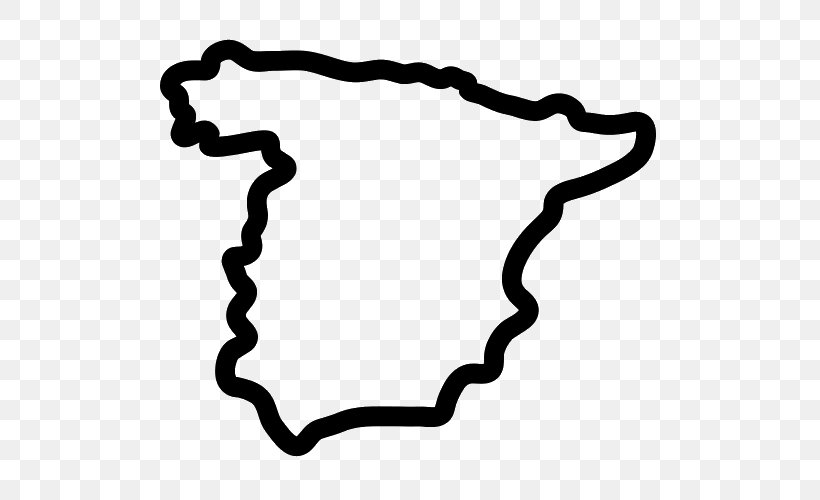 Spain Map Geography Spatial Data Infrastructure, PNG, 500x500px, Spain, Area, Black, Black And White, Blank Map Download Free