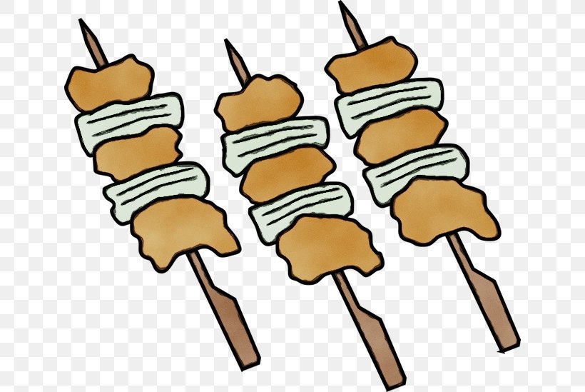 Yakitori Barbecue Japanese Cuisine Skewer Grilling, PNG, 640x549px, Watercolor, Appetizer, Barbecue, Barbecue Grill, Cuisine Download Free