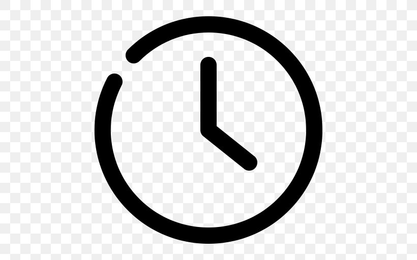 Clock Clip Art, PNG, 512x512px, Clock, Alarm Clocks, Area, Black And White, Font Awesome Download Free