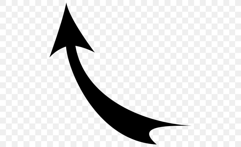 Clip Art Arrow Image, PNG, 500x500px, Symbol, Blackandwhite, Crescent, Drawing, Logo Download Free