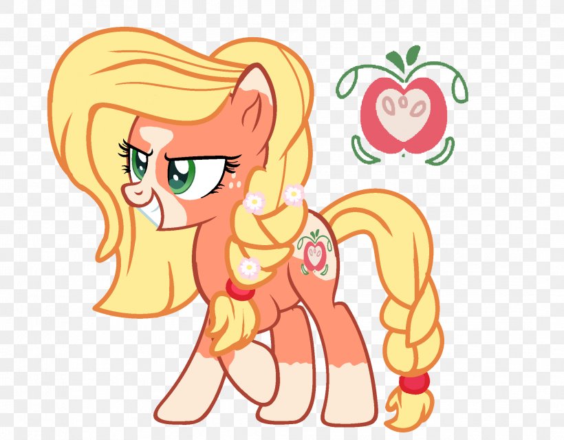 Pony Applejack Horse Cutie Mark Crusaders Illustration, PNG, 2167x1691px, Watercolor, Cartoon, Flower, Frame, Heart Download Free