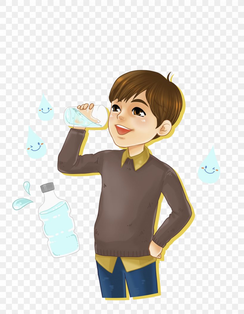 Boy Drink Water, PNG, 1648x2119px, Watercolor, Cartoon, Flower, Frame, Heart Download Free