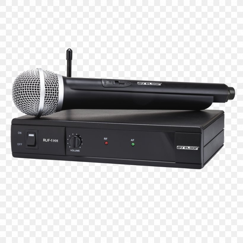 Microphone Transmitter Headphones Radio Receiver Wireless, PNG, 900x900px, Microphone, Audio, Audio Equipment, Electronic Device, Electronics Download Free