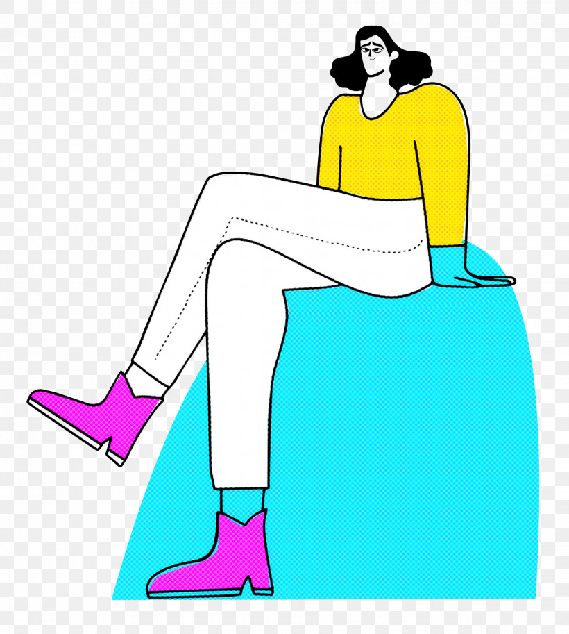 Sitting On Rock, PNG, 2242x2499px, Shoe, Birthday Balloon, Cartoon, Clothing, Drawing Download Free