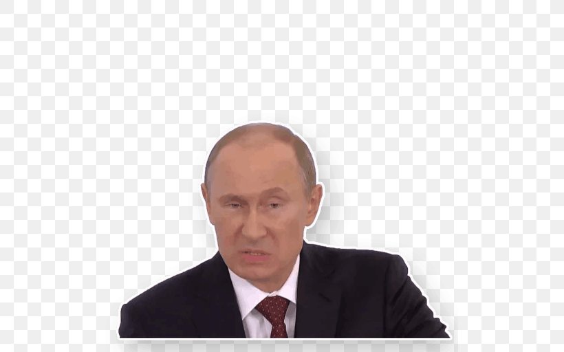 Vladimir Putin Russia Telegram United States Sticker, PNG, 512x512px, Vladimir Putin, Boris Yeltsin, Business, Businessperson, Chin Download Free
