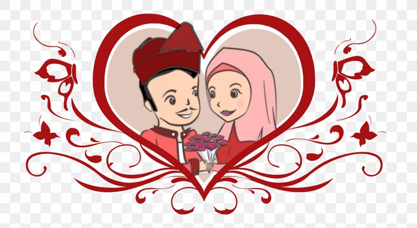 Illustration Clip Art Valentine's Day Love Wedding, PNG, 1200x658px, Watercolor, Cartoon, Flower, Frame, Heart Download Free
