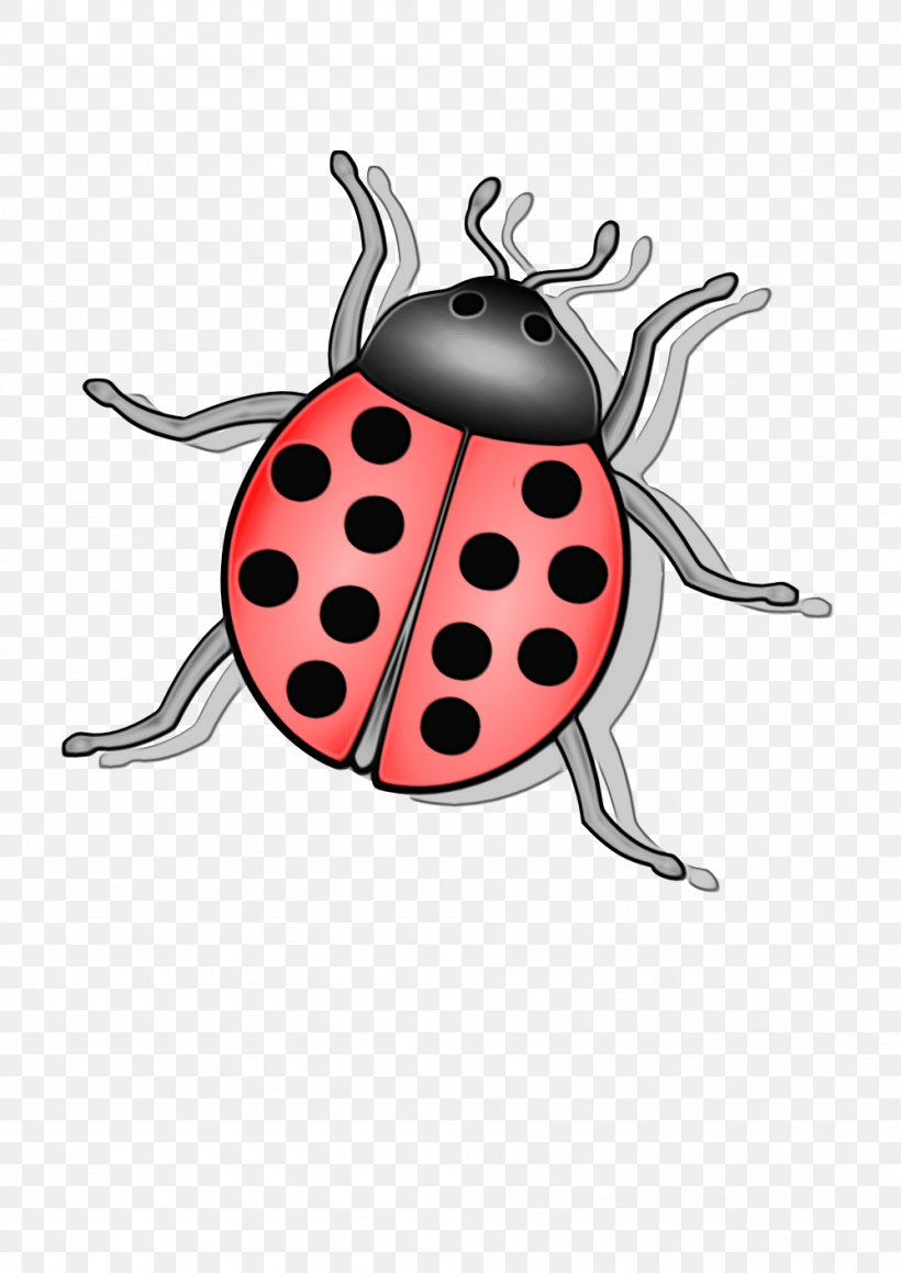 Ladybug, PNG, 999x1413px, Watercolor, Beetle, Cartoon, Insect, Ladybug Download Free